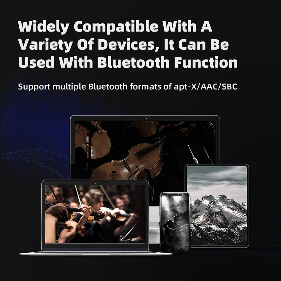 Bluetooth 5.2 Earhook Adapter with Charging