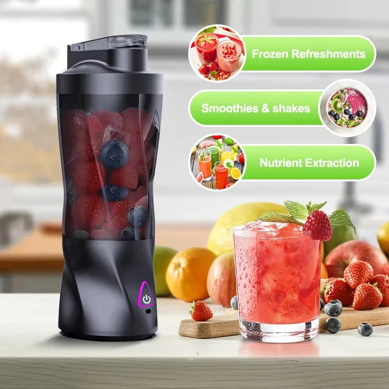 Portable 700ML USB Rechargeable Juice Blender