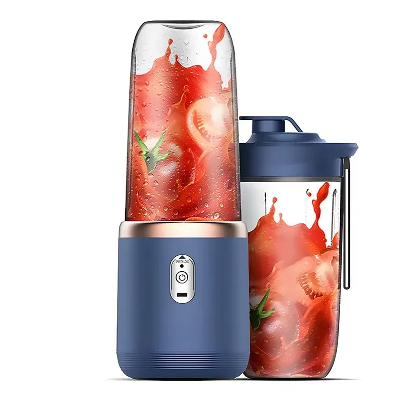 Portable Six-Blade Electric Juice Blender Bottle