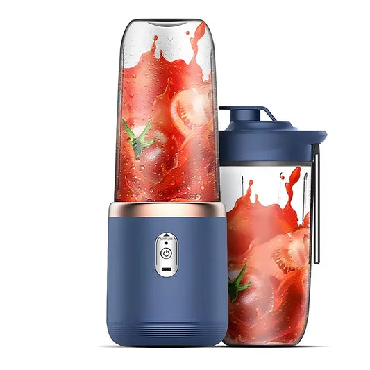 Portable Six-Blade Electric Juice Blender Bottle