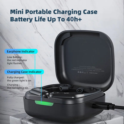 Bluetooth 5.2 Earhook Adapter with Charging
