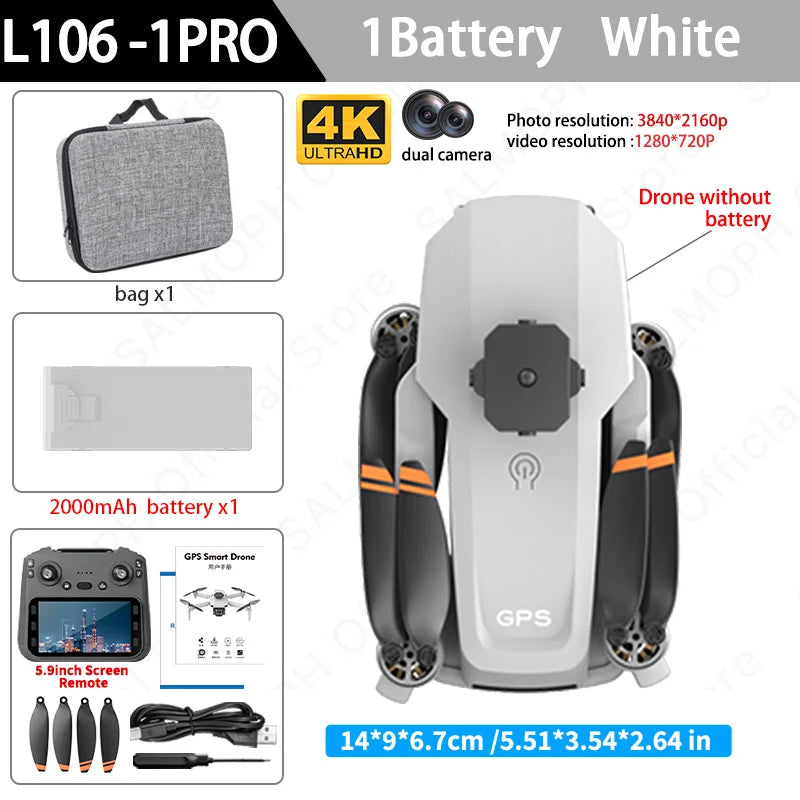Professional 4K FPV Brushless Camera Drone