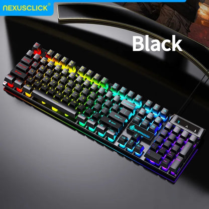 NexusClick RGB Mechanical Feel Gaming Keyboard