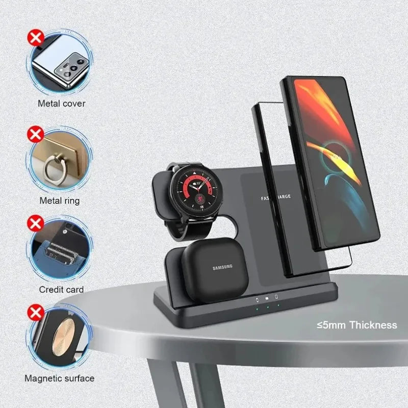 3-in-1 Wireless Charger Dock Station