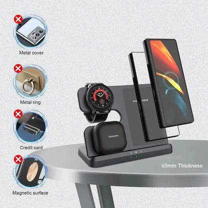 3-in-1 Wireless Charger Dock Station