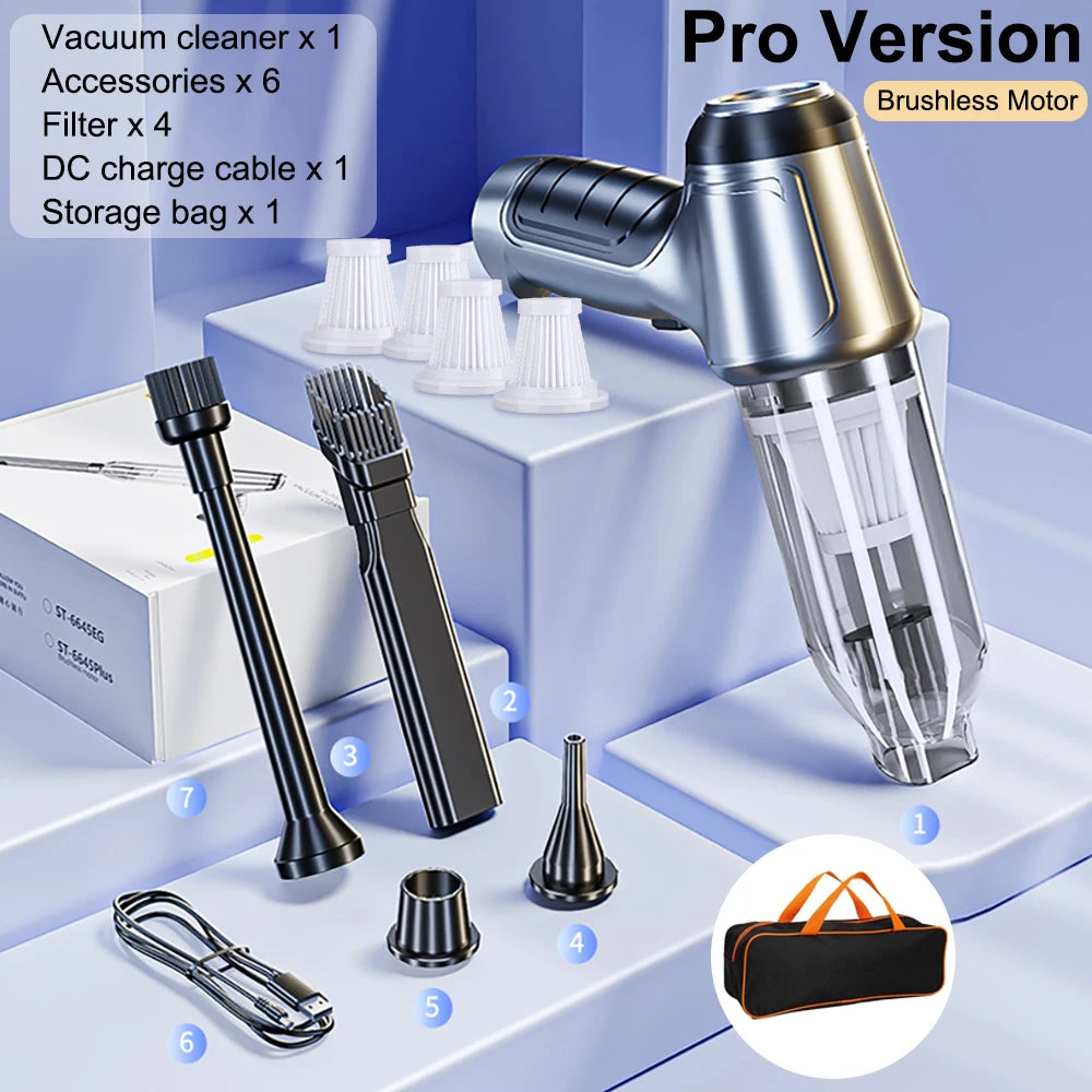 Wireless Mini Car Vacuum Blower Cleaner