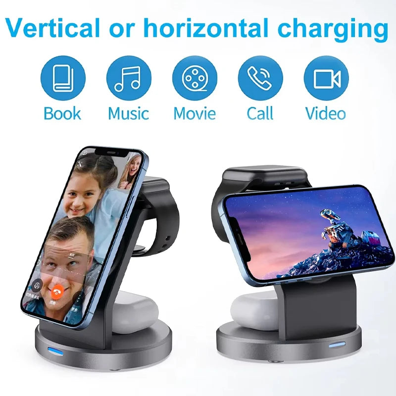 3-in-1 MagSafe Wireless Charging Stand iPhone