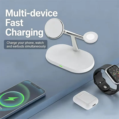 3-in-1 MagSafe Wireless Charging Stand Station
