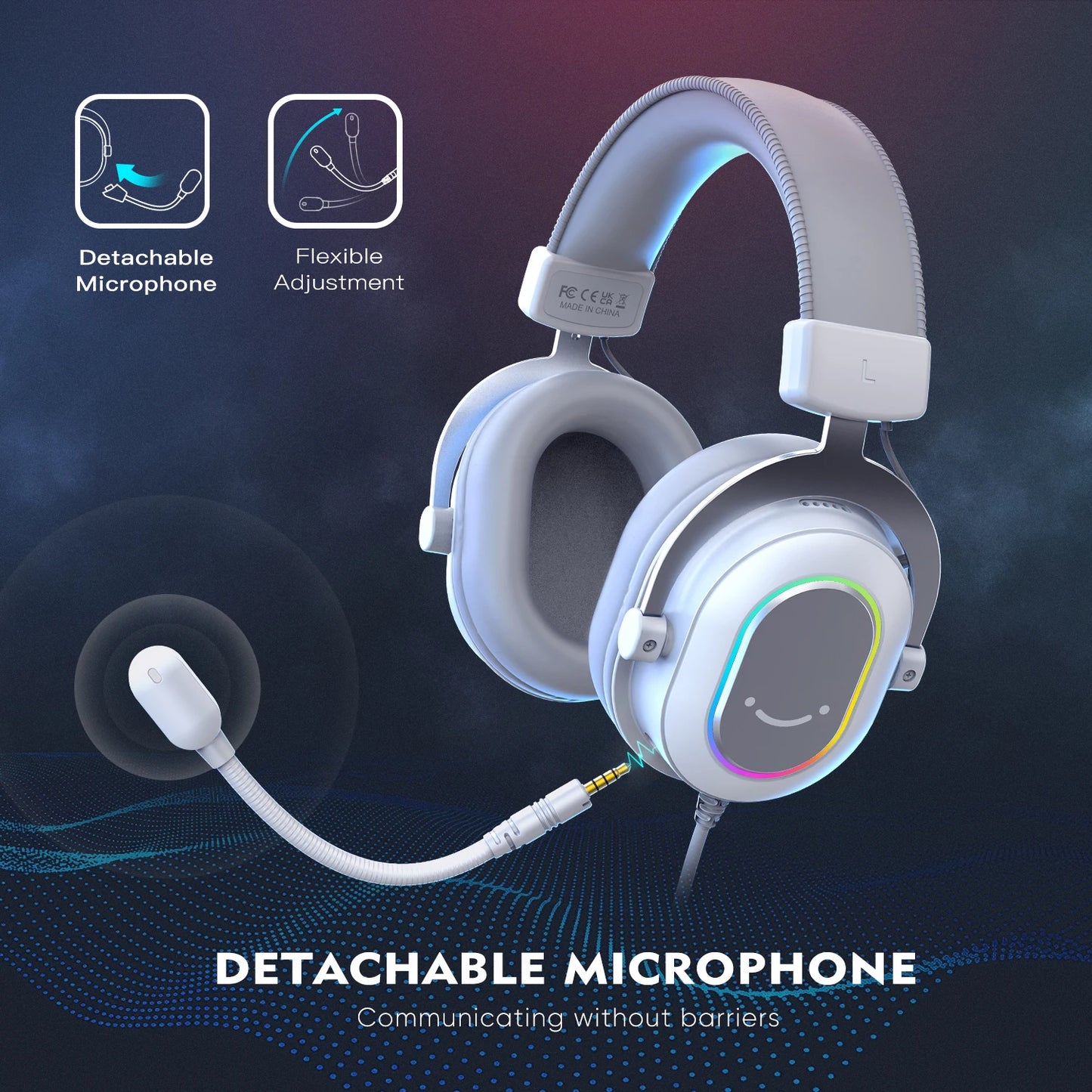 Ampligame H6W RGB 7.1 Gaming Headset
