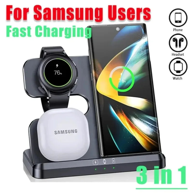 3-in-1 Wireless Charger Dock Station