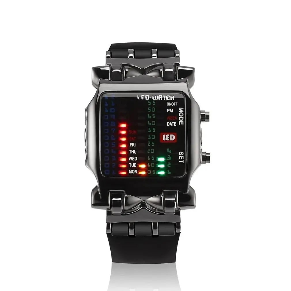 Creative Binary LED Waterproof Digital Watch
