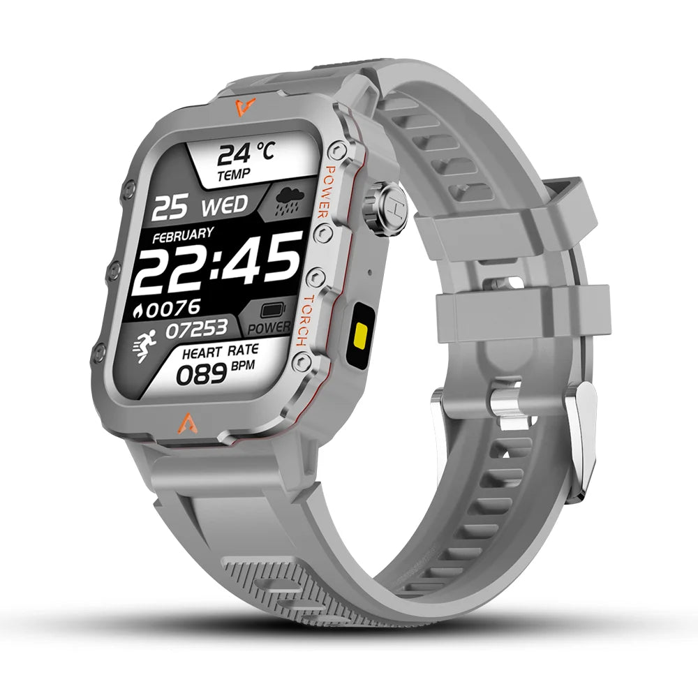 Sports Bluetooth Smartwatch with LED Flashlight
