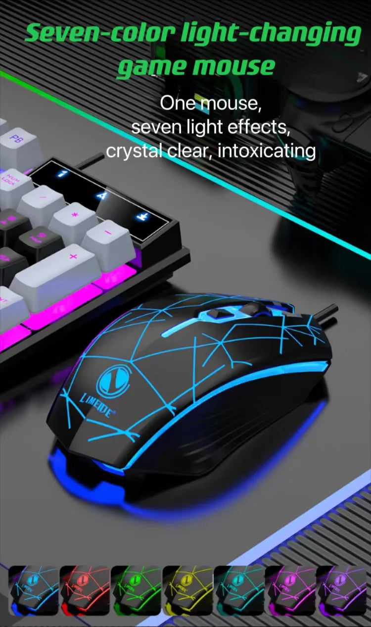 RGB Gaming Keyboard Mouse Combo Set