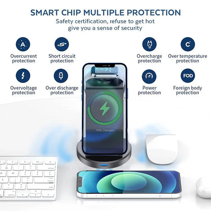 3-in-1 MagSafe Wireless Charging Stand iPhone