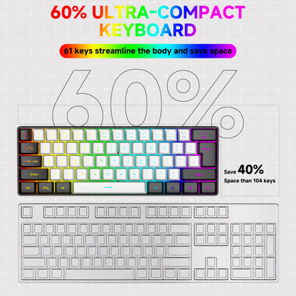 K61 Mini RGB Mechanical Gaming Keyboard