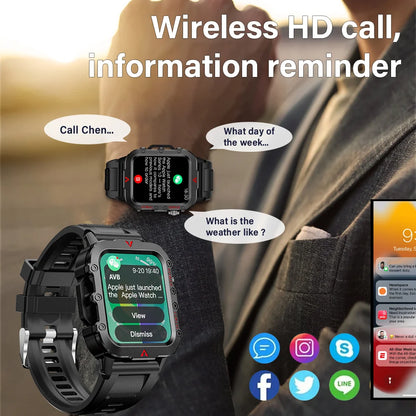 Sports Bluetooth Smartwatch with LED Flashlight