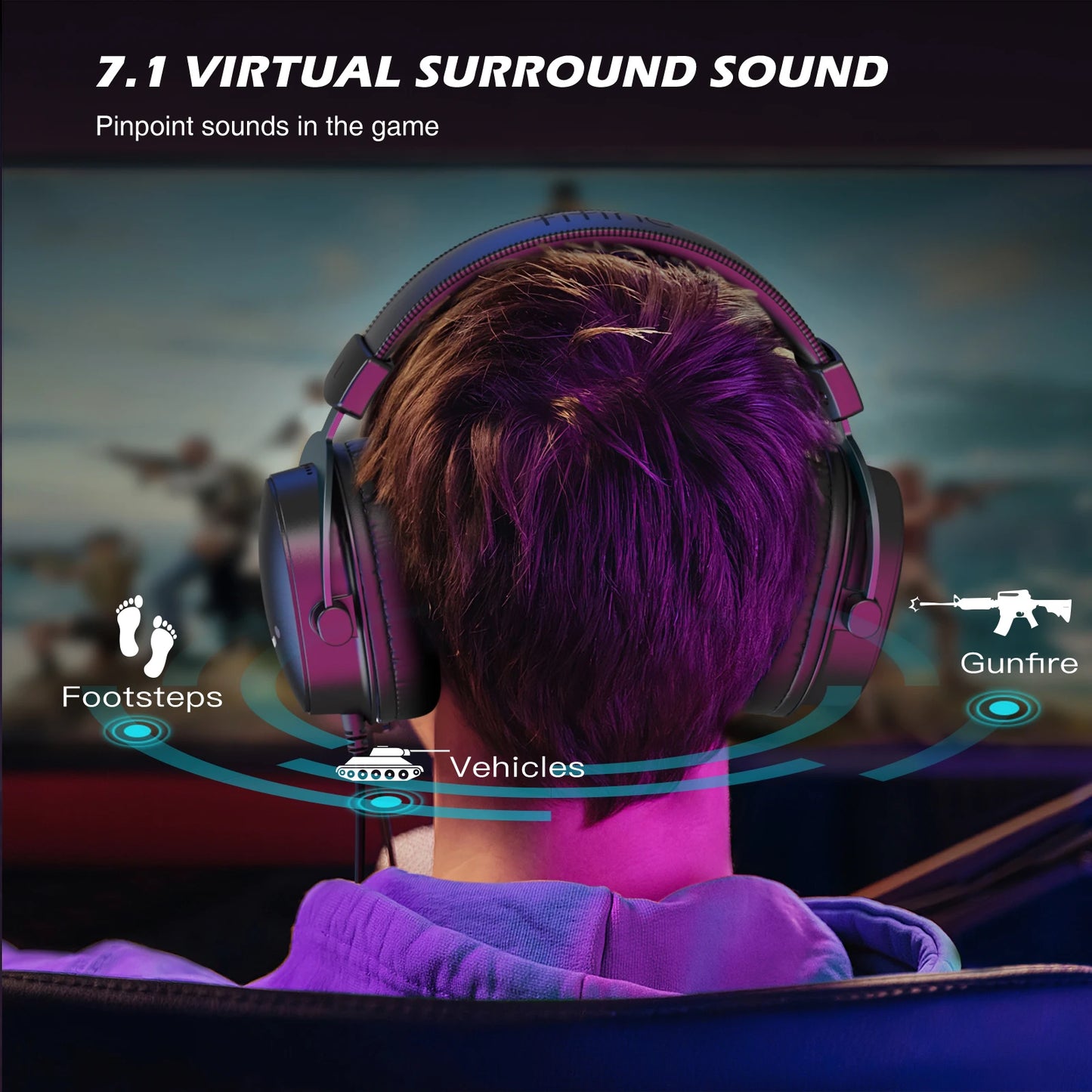 Mixer H9 7.1 Surround Gaming Headset