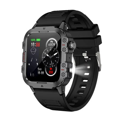 Outdoor Bluetooth Smartwatch with LED Flashlight