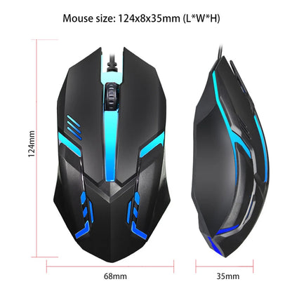 USB Wired LED E-Sports Gaming Mouse