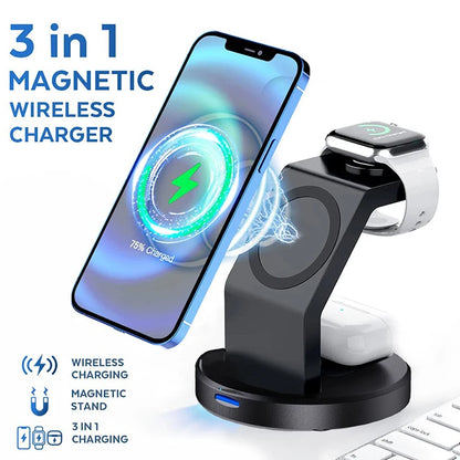 3-in-1 MagSafe Wireless Charging Stand iPhone