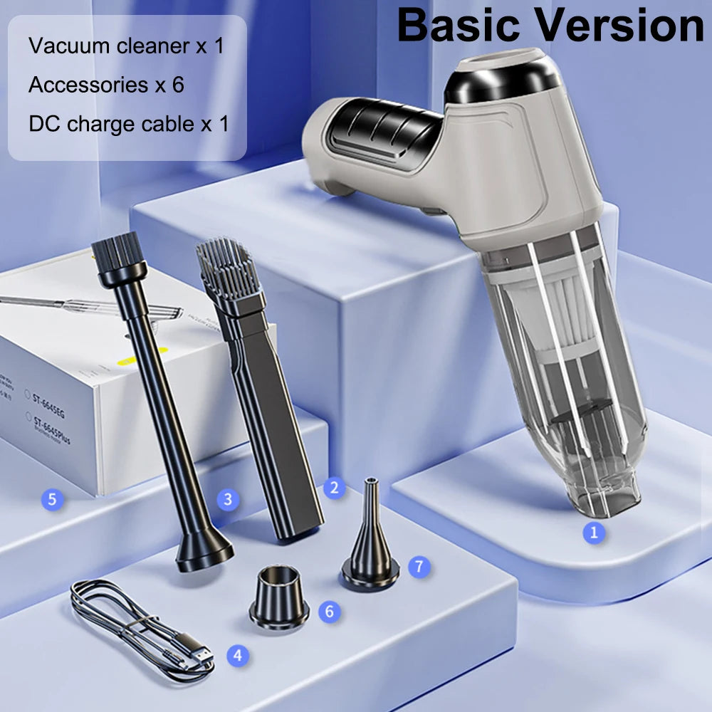 Wireless Mini Car Vacuum Blower Cleaner