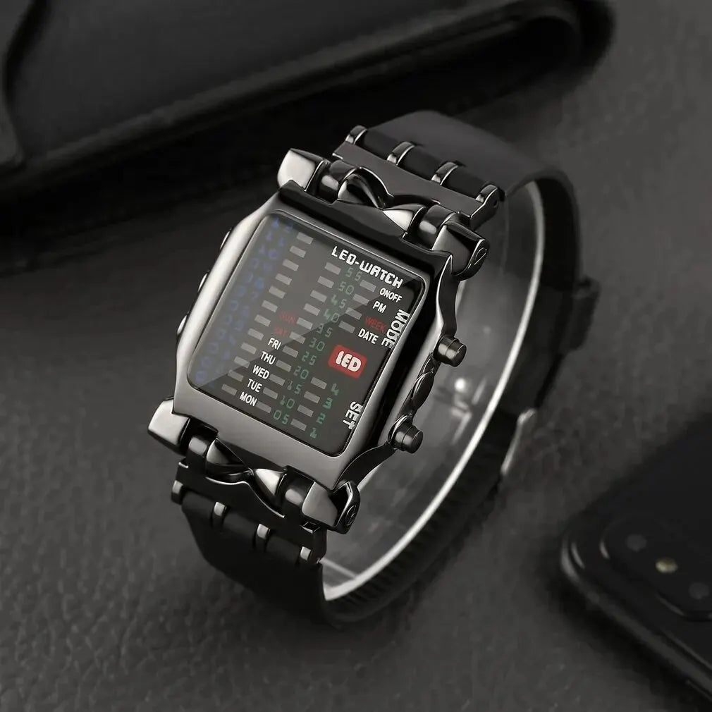 Creative Binary LED Waterproof Digital Watch