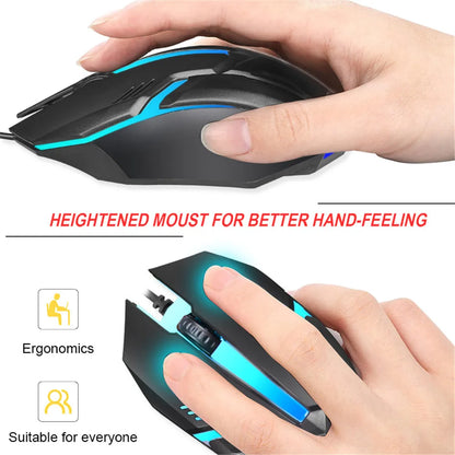 USB Wired LED E-Sports Gaming Mouse