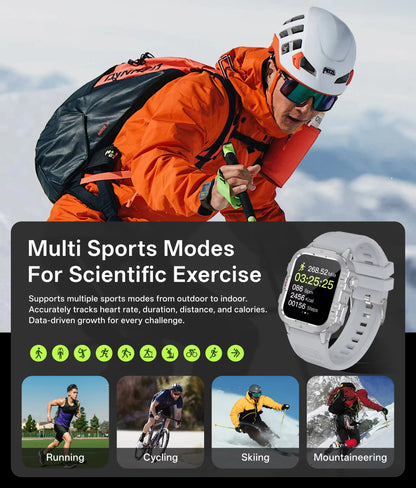Outdoor Bluetooth Smartwatch with LED Flashlight