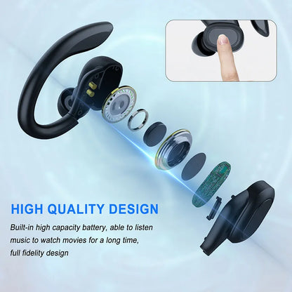 Wireless Sports Earbuds with Secure Earhooks