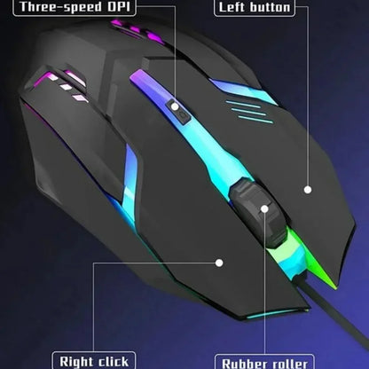 RGB Wired Optical Gaming Mouse USB